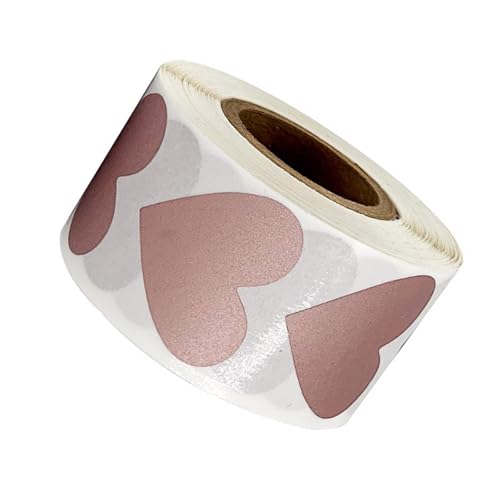 Beimus 300 Stück Kratzaufkleber, 25 mm, Herzform, selbstklebende Kratzaufkleber für Hochzeit, Geburtstag, Valentinstag von Beimus
