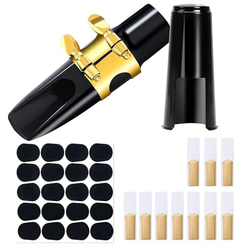 Beimus 33-teiliges Mundstück-Set für Altsaxophon, inkl. Saxophon-Mundstück-Pads, Blattschraube, Pfeifen, Saxophon-Zubehör Beimus 33-teiliges Mundstück-Set für Altsaxophon, inkl. Saxophon-Mundstück-Pads, Blattschraube, Pfeifen, Saxophon-Zubehör von Beimus