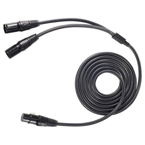 Beimus 6.35mm zu 2XLR Splitter Kabel 2XLR Stecker bis 6.35mm weiblich Y Splitter Kabel Microphone Splitter Schnur für Amplifier Beimus 6.35mm zu 2XLR Splitter Kabel 2XLR Stecker bis 6.35mm weiblich Y Splitter Kabel Microphone Splitter Schnur für Amplifier von Beimus