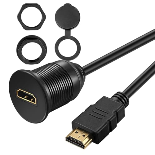 Beimus Auto Boats HDTV-kompatible Panel Kabel Erweiterung Cord für Viehicles Motorräder Mount Gold plattiert von Beimus
