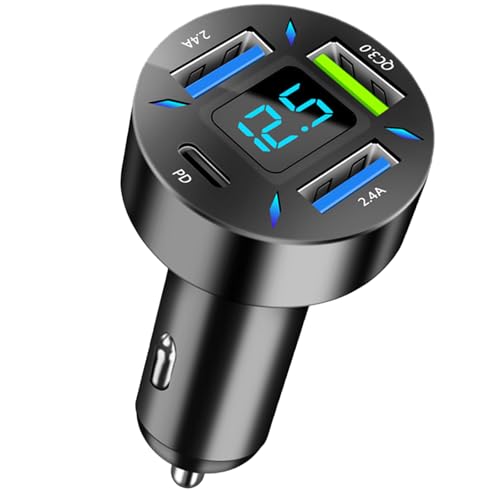 Beimus USB-Auto-Ladeadapter, 66 W, 4 Anschlüsse, Schnellladeadapter, 4,8 A/Schnellladung, 3,0 + 2,4 A/66 W + 3,1 A USB Beimus USB-Auto-Ladeadapter, 66 W, 4 Anschlüsse, Schnellladeadapter, 4,8 A/Schnellladung, 3,0 + 2,4 A/66 W + 3,1 A USB von Beimus