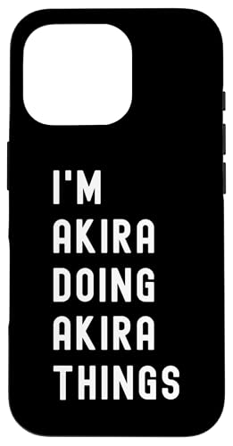 Ich bin Akira, der Akira-Dinge tut Hülle für iPhone 16 Pro Ich bin Akira, der Akira-Dinge tut Hülle für iPhone 16 Pro von Being Akira Birthday Name Funny