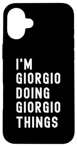 Ich bin Giorgio, der Giorgio-Dinge tut Hülle für iPhone 16 Plus Ich bin Giorgio, der Giorgio-Dinge tut Hülle für iPhone 16 Plus von Being Giorgio Birthday Name Funny