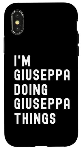 Ich bin Giuseppa, der Giuseppa-Dinge tut Hülle für iPhone X/XS Ich bin Giuseppa, der Giuseppa-Dinge tut Hülle für iPhone X/XS von Being Giuseppa Birthday Name Funny