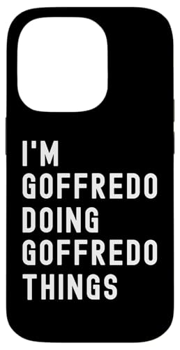 Ich bin Goffredo, der Goffredo-Dinge tut Hülle für iPhone 14 Pro Ich bin Goffredo, der Goffredo-Dinge tut Hülle für iPhone 14 Pro von Being Goffredo Birthday Name Funny