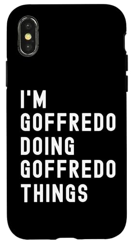 Ich bin Goffredo, der Goffredo-Dinge tut Hülle für iPhone X/XS Ich bin Goffredo, der Goffredo-Dinge tut Hülle für iPhone X/XS von Being Goffredo Birthday Name Funny