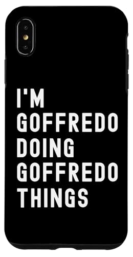 Ich bin Goffredo, der Goffredo-Dinge tut Hülle für iPhone XS Max Ich bin Goffredo, der Goffredo-Dinge tut Hülle für iPhone XS Max von Being Goffredo Birthday Name Funny