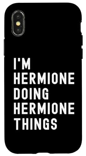 Ich bin Hermione, der Hermione-Dinge tut Hülle für iPhone X/XS Ich bin Hermione, der Hermione-Dinge tut Hülle für iPhone X/XS von Being Hermione Birthday Name Funny