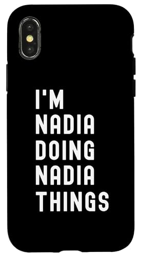 Ich bin Nadia, der Nadia-Dinge tut Hülle für iPhone X/XS Ich bin Nadia, der Nadia-Dinge tut Hülle für iPhone X/XS von Being Nadia Birthday Name Funny
