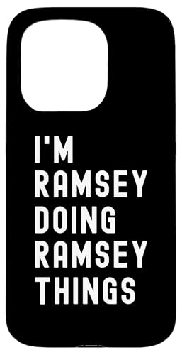 Ich bin Ramsey, der Ramsey-Dinge tut Hülle für iPhone 15 Pro Ich bin Ramsey, der Ramsey-Dinge tut Hülle für iPhone 15 Pro von Being Ramsey Birthday Name Funny