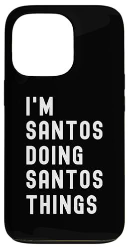 Ich bin Santos, der Santos-Dinge tut Hülle für iPhone 13 Pro Ich bin Santos, der Santos-Dinge tut Hülle für iPhone 13 Pro von Being Santos Birthday Name Funny