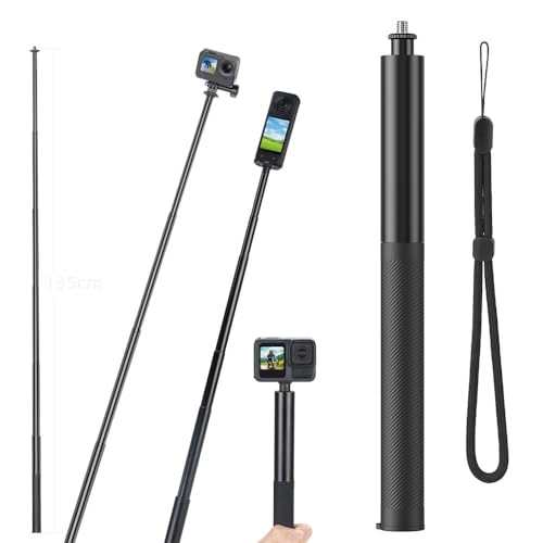 Ausziehbarer Selfie-Stick für Insta360 X5 Kameraverlängerung Selfie-Stick Verstellbare Verlängerungsstange Teleskop-Selfie-Stangen für DJI Osmo Pocket 3 Action-Kamera mit 1/4 Ausziehbarer Selfie-Stick für Insta360 X5 Kameraverlängerung Selfie-Stick Verstellbare Verlängerungsstange Teleskop-Selfie-Stangen für DJI Osmo Pocket 3 Action-Kamera mit 1/4 von BeisDirect