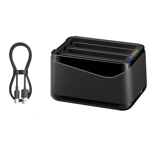 Batterieladegerät für Insta360 X5 Schnelllade-Hub mit USB-Typ-C-Kabel, 3-Slot Batterieladestation für Insta 360 X5 Action Kamera Zubehör Batterieladegerät für Insta360 X5 Schnelllade-Hub mit USB-Typ-C-Kabel, 3-Slot Batterieladestation für Insta 360 X5 Action Kamera Zubehör von BeisDirect