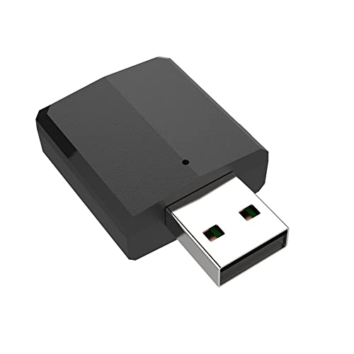 BeisDirect 3 in 1 USB Bluetooth 5.0 Audio Transmitter Receiver Adapter mit 3.5mm AUX Kabel für TV/Kopfhörer/PC/Auto/Heimstereo (Schwarz) von BeisDirect