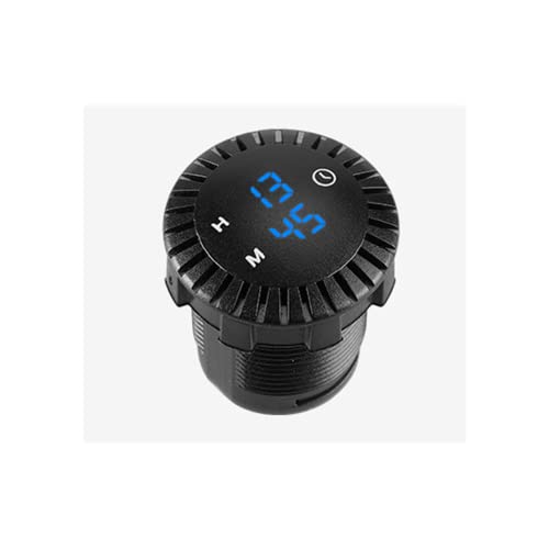 BeisDirect Auto LED Uhr Touch Uhr 12V / 24V Wasserdichte Auto Digital Uhr 24h Stunden Touch Digital Uhr LED Display Panel Elektronische Uhr für Auto Boot Motorrad, 51x36mm (Blau) von BeisDirect