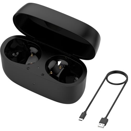 BeisDirect Earbuds Ladehülle für Jabra Elite 4 Active Headset Ladefach für Jabra Elite4 Active BT Wireless Earbuds Ladebox ohne Kopfhörer, Schwarz von BeisDirect