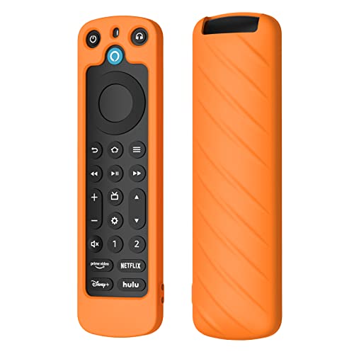 BeisDirect Fernbedienungs-Schutzhülle Kompatibel für Alexa Voice Remote Pro Fernbedienung Fall Anti-Rutsch-Silikon-Schutzhülle Abdeckung (Orange) von BeisDirect