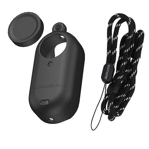 BeisDirect GO3 Silikon Hülle Daumen Kamera Objektiv Abdeckung Für Insta360 GO 3 Schutzhülle Silikon Schutzhülle mit Lanyard für Insta 360 GO 3 Zubehör (Schwarz) von BeisDirect