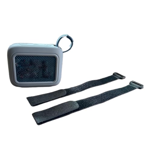 BeisDirect GO4 Lautsprecher-Silikonhülle für JBL GO 4 tragbarer Bluetooth-Lautsprecher, Fahrrad-Lautsprecher, Reise-Tragetasche, Fahrrad-Lautsprecher, Schutzhülle mit festem Gurt (blau) von BeisDirect