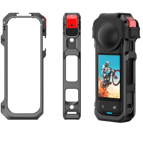 BeisDirect Kaninchenkäfig Aluminium-Schutzhülle für Insta360 X5, multifunktionaler Metallrahmen, Erweiterungsadapter, Halterung mit Objektivabdeckung für Insta360 X5 Action-Kamera-Zubehör BeisDirect Kaninchenkäfig Aluminium-Schutzhülle für Insta360 X5, multifunktionaler Metallrahmen, Erweiterungsadapter, Halterung mit Objektivabdeckung für Insta360 X5 Action-Kamera-Zubehör von BeisDirect