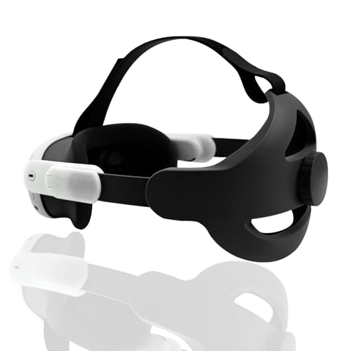BeisDirect Kopfband für Meta Quest 3 VR Headset, Ersatz Elite Gurt für Meta Quest 3 Zubehör, verstellbarer VR Kopfband Schwerkraft Balancing Comfort Ersatz-Stirnband (Schwarz) von BeisDirect