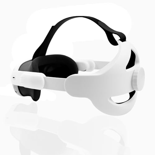 BeisDirect Kopfband für Meta Quest 3 VR Headset, Ersatz Elite Gurt für Meta Quest 3 Zubehör, verstellbares VR-Kopfband, Schwerkraft-Balancing Comfort Ersatz-Kopfband (Weiß) von BeisDirect