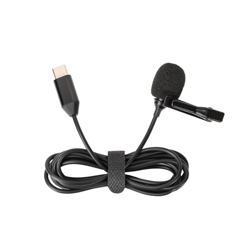 BeisDirect Lavalier-Mikrofon für Insta360 Ace Pro/Ace, Typ-C-Aufnahme-Clip-Mikrofon, externes kabelgebundenes High-Fidelity-Aufnahmemikrofon, 1,5 m von BeisDirect