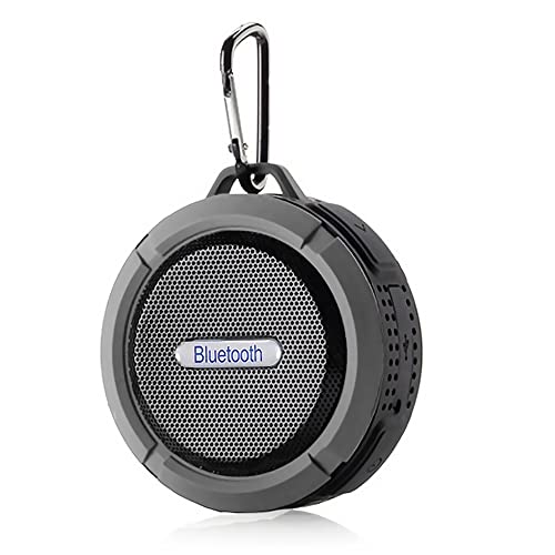 BeisDirect Mini tragbarer Bluetooth-Lautsprecher IP65 wasserdichter drahtloser Lautsprecher mit Freisprecheinrichtung Wiederaufladbarer Lautsprecher für Zuhause Büro Reisen im Freien (Grau) von BeisDirect