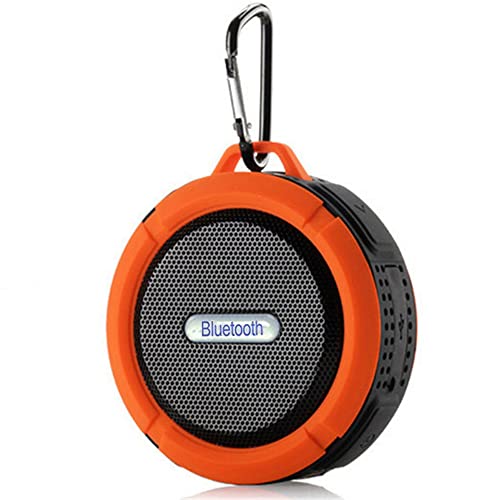 BeisDirect Mini tragbarer Bluetooth-Lautsprecher IP65 wasserdichter drahtloser Lautsprecher mit Freisprecheinrichtung Wiederaufladbarer Lautsprecher für Zuhause Büro Reisen im Freien (Orange) von BeisDirect