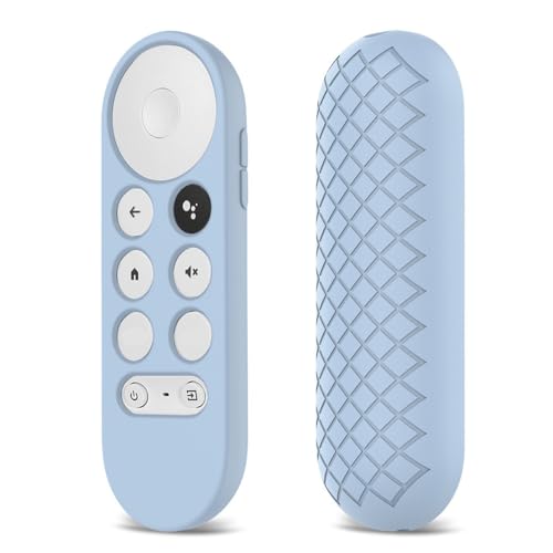 BeisDirect Silikon-Fernbedienungshülle für Chromecast mit Google TV-Fernbedienung, stoßfeste Schutzhülle für Google TV 2020 Sprachfernbedienung, Anti-Verlust Silikonhülle für Chromecast 2020 (Blau) von BeisDirect