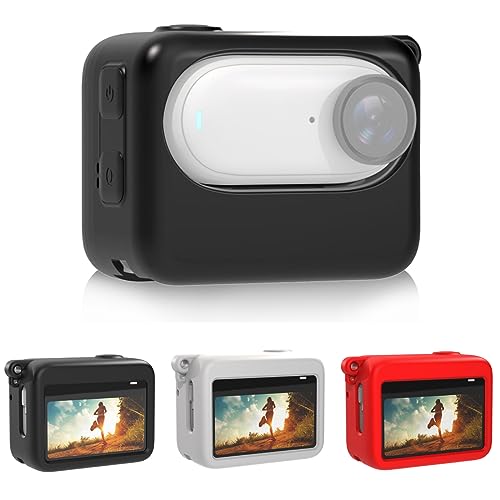 BeisDirect Silikonhülle für Insta360 GO 3 Kamera Silikon Schutzhülle für Insta 360 GO 3 Zubehör - rutschfest und sturzfest (rot) von BeisDirect