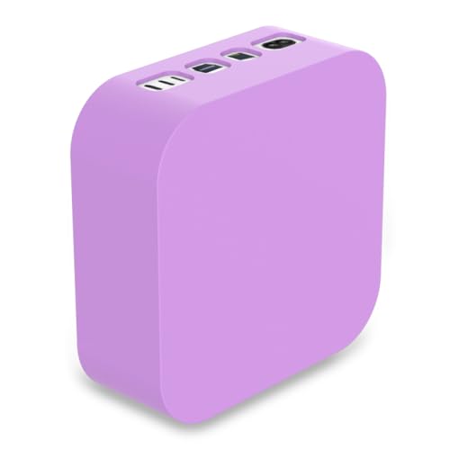 BeisDirect Silikonhülle für Mac Mini M4 / M4 Pro 2024 Desktop-Computer, Schutzhülle Skin Dust Cover Soft Silikon Schutzhülle für Mac Mini M4 / M4 Pro 2024 (Hellviolett) von BeisDirect