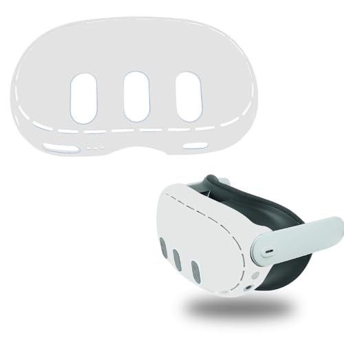 BeisDirect Silikonhülle für Meta Quest 3 VR Headset, stoßfest und staubdicht, Silikon-Schutzhülle für Meta Quest 3 Zubehör (Weiß) von BeisDirect