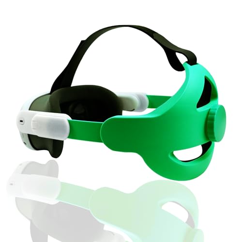 BeisDirect Stirnband für Meta Quest 3 VR Headset, Ersatz Elite-Gurt für Meta Quest 3 Zubehör, verstellbares VR Stirnband, Schwerkraftausgleich, Komfort, Ersatz-Kopfband(Grün) von BeisDirect