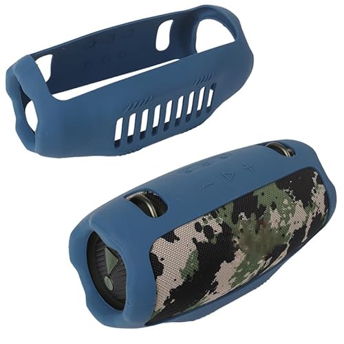 BeisDirect Travel Carrying Protective Silicone Case for JBL Xtreme 4 Portable Bluetooth Speaker, Protective Sleeve Skin Case for JBL Xtreme4 Speaker Accessories (Blue) von BeisDirect