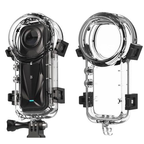 BeisDirect Unsichtbares Tauchgehäuse für Insta360 X5 Kamera, Unterwasser-Tauchgehäuse, Schutzhülle, 50 Meter, wasserdichte Hülle für Insta 360 X5 Zubehör BeisDirect Unsichtbares Tauchgehäuse für Insta360 X5 Kamera, Unterwasser-Tauchgehäuse, Schutzhülle, 50 Meter, wasserdichte Hülle für Insta 360 X5 Zubehör von BeisDirect