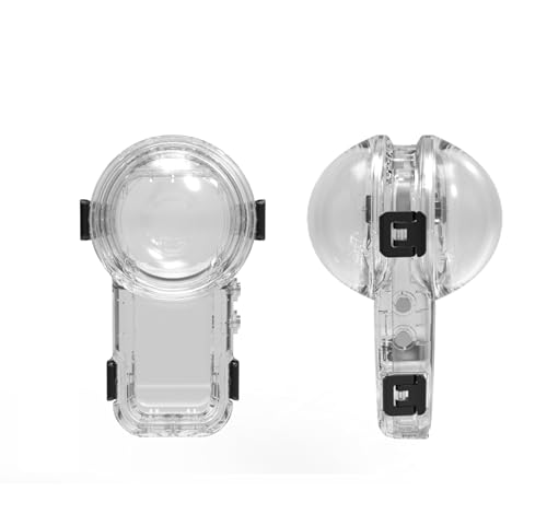 BeisDirect Unsichtbares Tauchgehäuse für insta360 X5, 60 m wasserdichtes Gehäuse, schützendes Unterwasser-Tauchgehäuse, Wassergehäuse für Insta360 X5 Sportkamera (für Schnellwechselbasis) von BeisDirect