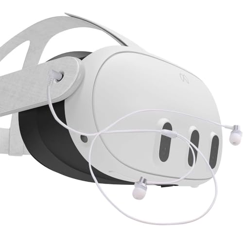 BeisDirect VR Kopfhörer Kompatibel mit Meta Quest 3 VR Headset Geräuschisolierende In-Ear-Kopfhörer mit Silikon-Ohrstöpseln für Quest 3 Zubehör von BeisDirect