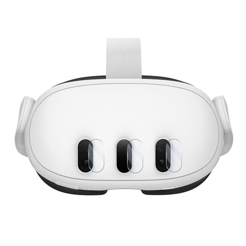 BeisDirect VR Objektiv Schutzfolie Für Meta Quest3 Head Unit Host Gehärteter Film HD Transluzente Oleophobe Gehärtetes Glas Schutzfolie, Fingerabdruck-resistent Kratzfest von BeisDirect