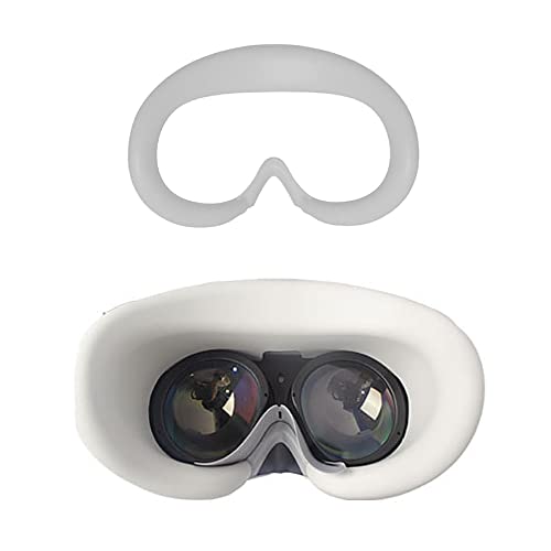 BeisDirect VR Silikon Face Cover Kompatibel mit Pico 4 VR Headset Brillen Anti-Leck VR Face Pad Anti-Leck Lichtschutzhülle für Pico 4 VR Zubehör (Weiß) von BeisDirect