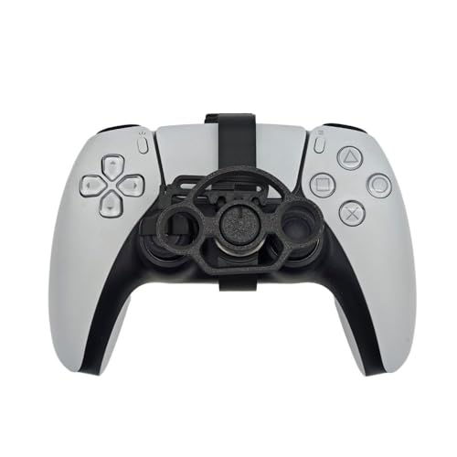 Beisirect Mini 3D Drucklenkrad für PS5 und PS5 Slim Game Controller Auxiliary Ersatzzubehör für PlayStation5 Slim Controller von BeisDirect