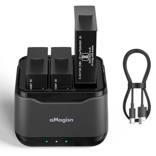 Ladegerät für Insta360 Ace Pro/Ace Kamera Zubehör, Mini Schnellladebox, Ladestation für drei Akkus, ACE Ladehub mit USB C Ladekabel Ladegerät für Insta360 Ace Pro/Ace Kamera Zubehör, Mini Schnellladebox, Ladestation für drei Akkus, ACE Ladehub mit USB C Ladekabel von BeisDirect