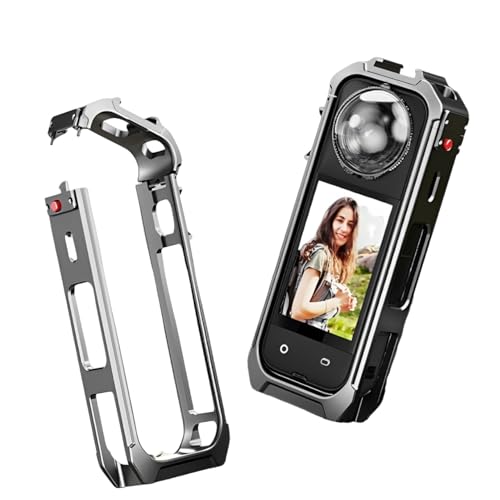 Metall Schutzhülle für Insta360 X5 Sportkamera, Schutzrahmen Käfig für Insta 360 X5 Kamera Metallblende Schutzkäfig mit 1/4 Zoll Gewinde, Kaltschuhhalterung Metall Schutzhülle für Insta360 X5 Sportkamera, Schutzrahmen Käfig für Insta 360 X5 Kamera Metallblende Schutzkäfig mit 1/4 Zoll Gewinde, Kaltschuhhalterung von BeisDirect