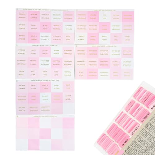 Bekecidi Bibelregister zum Studium der Bibel, 90 Stück, Bibelindex-Tabs, Trennblätter mit blanko laminierten Bibelreitern, Bibelstudium-Zubehör für Altes und Neues Testamentstudium von Bekecidi