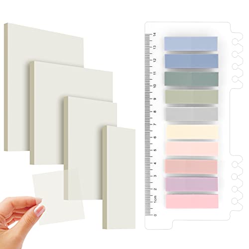 Bekecidi Transparente Haftnotizen Set, 4 Größe Transparent Sticky Notes mit 10 Farbe Haftstreifen, Wasserfest und Wiederbeschreibbar Klebezettel Sticky Notes für Büros, Haushalte, Studenten, Schule Bekecidi Transparente Haftnotizen Set, 4 Größe Transparent Sticky Notes mit 10 Farbe Haftstreifen, Wasserfest und Wiederbeschreibbar Klebezettel Sticky Notes für Büros, Haushalte, Studenten, Schule von Bekecidi