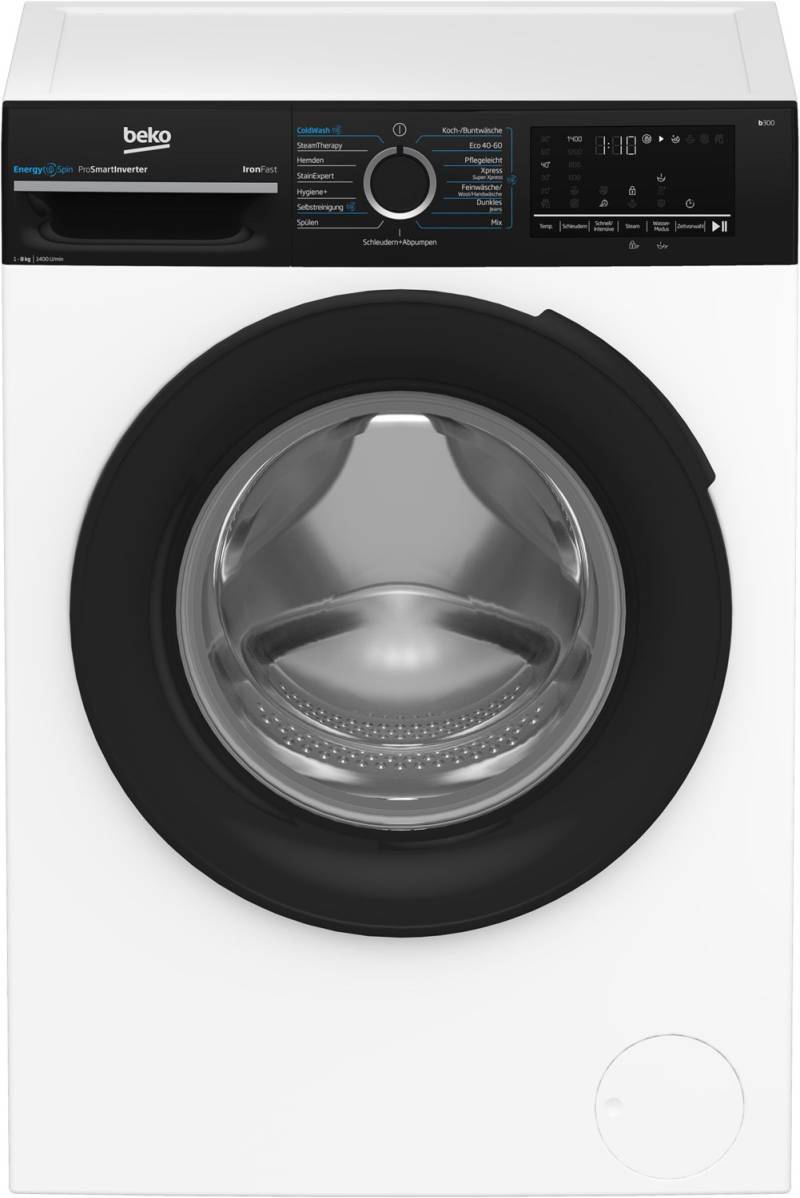 BM3WFU4841W Stand-Waschmaschine-Frontlader weiß / A von Beko
