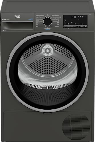 Beko B3T22491M Wäschetrockner Serie b300, 8 kg, Frontlader, Wärmepumpentrockner, 15 Programme, Sensortrocknung, Dampffunktion, Silent-Programm, Allergikergeeignet, Säulenfähig, Manhattan Gray Beko B3T22491M Wäschetrockner Serie b300, 8 kg, Frontlader, Wärmepumpentrockner, 15 Programme, Sensortrocknung, Dampffunktion, Silent-Programm, Allergikergeeignet, Säulenfähig, Manhattan Gray von Beko