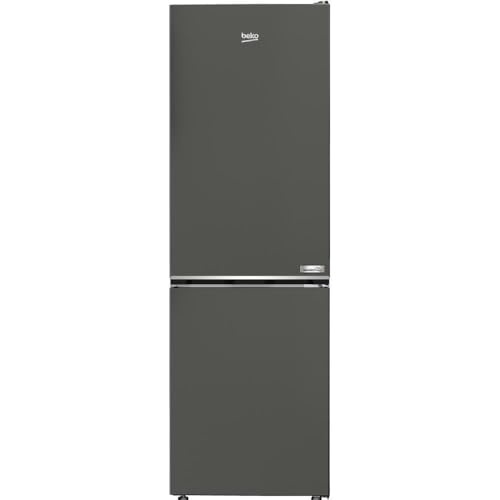 Beko B5RCNA365HG freistehende Kühl-/Gefrierkombination, 316 l Gesamt, 210 l Kühlen, 106 l Gefrieren, NoFrost, AeroFlow, HarvestFresh, Urlaubsmodus, 3 Gefrierschubladen, Manhattan Gray von Beko