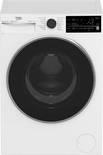 Beko B5WFT79410W bPRO 500 Waschvollautomat, 9 kg, Waschmaschine, 1400 U/min, SteamCure Dampffunktion, allergikergeeignet, Express-Funktion, StainExpert, Schontrommel, Bluetooth + Wifi-Steuerung, Weiß von Beko