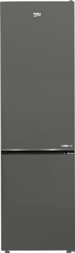 Beko B7RCNE407HG freistehende Kühl/-Gefrierkombination, 355 l Nettovolumen, 249 l Kühlen, 106 l Gefrieren, NoFrost, AeroFlow, HarvestFresh, MultiZone, 3 Gefrierschubladen, Manhattan Gray von Beko